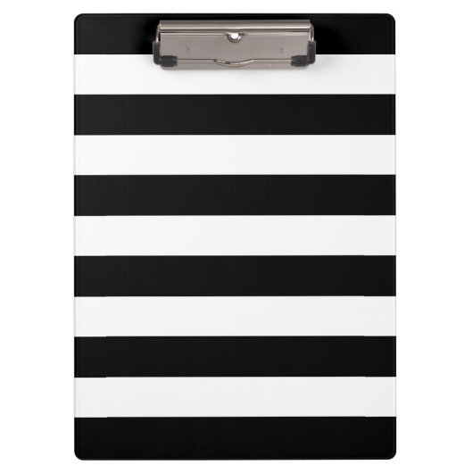 Porte-bloc Motif moderne en Gras Noir et Blanc (Devant)