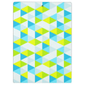 Porte-bloc Motif moderne géométrique de triangles vertes et (Dos)