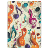 Porte-bloc Motif musical coloré (Dos)
