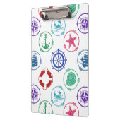 Porte-bloc Motif nautique coloré (Gauche)