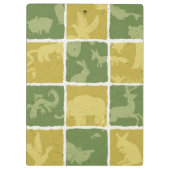 Porte-bloc motif orienté de zoo (Dos)