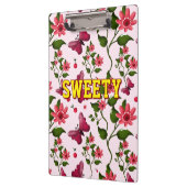 Porte-bloc Motif papillon floral personnalisé  (Gauche)