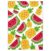 Porte-bloc Motif Pixel de Pastèque Tropicale et Ananas (Dos)