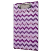 Porte-bloc Motif pourpre moderne de Chevron (Gauche)