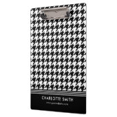 Porte-bloc Motif professionnel Houndstooth noir blanc (Gauche)