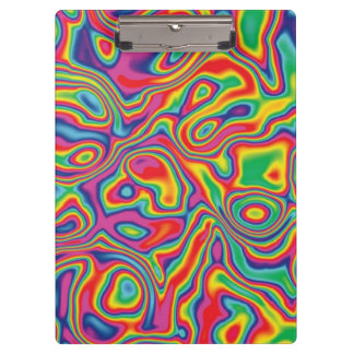 Porte-bloc Motif psychédélique d'huile d'arc-en-ciel