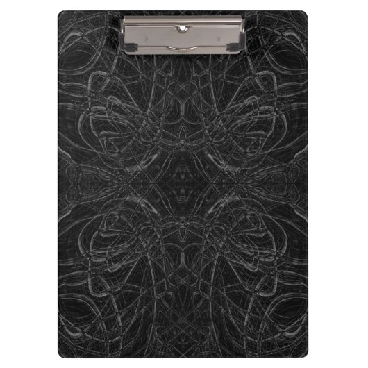 Porte-bloc Motif psychédélique noir (Devant)