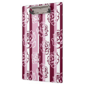 Porte-bloc Motif rayé avec des roses (Gauche)