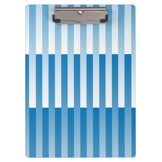 Porte-bloc Motif rayé bleu blanc (Devant)