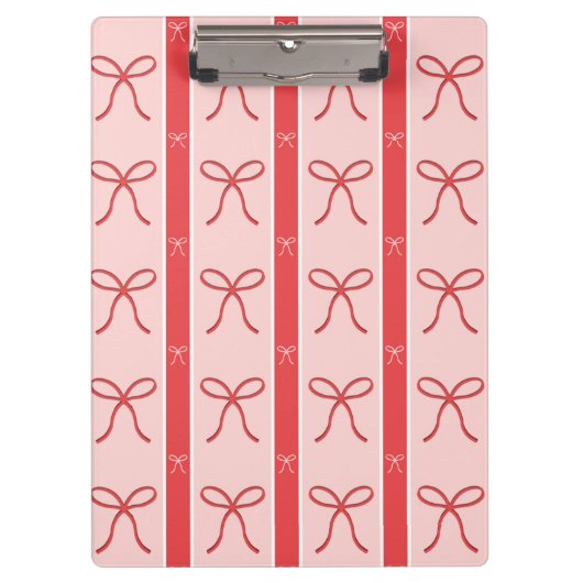 Porte-bloc Motif rayé de ruban rose mignon (Devant)