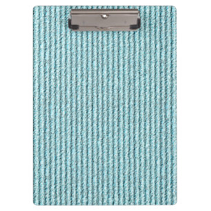 Porte-bloc Motif rayé en corduroy aqua décontracté