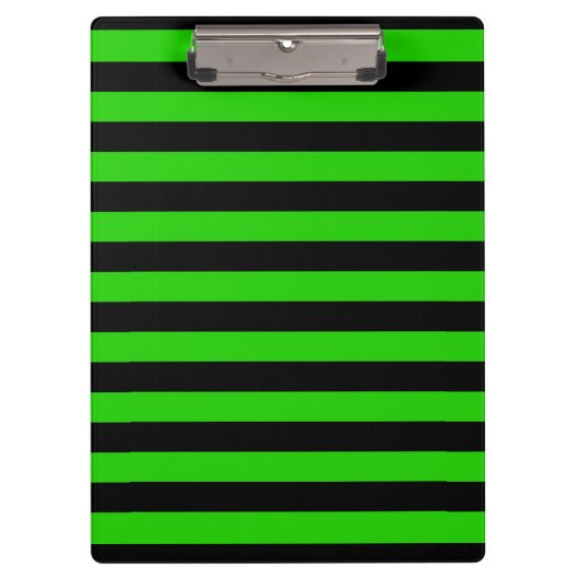 Porte-bloc Motif rayé vert et noir gras (Devant)