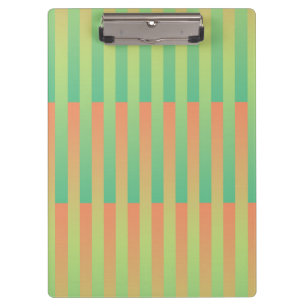 Porte-bloc Motif rayé vert orange