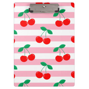 Porte-bloc Motif Rayure Cerise – Cadeau & Décoration de Fruit