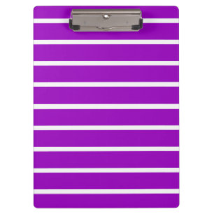 Porte-bloc Motif rayures violettes et blanches