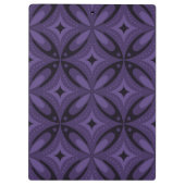 Porte-bloc Motif Rétro de Couleur Violet Foncé (Dos)