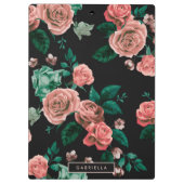 Porte-bloc Motif rose (Dos)