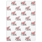 Porte-bloc motif rose (Dos)