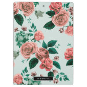 Porte-bloc Motif rose (Dos)