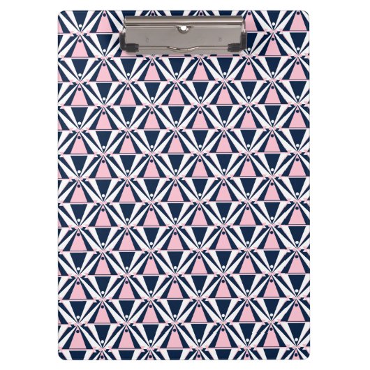 Porte-bloc Motif rose et bleu amusant (Devant)