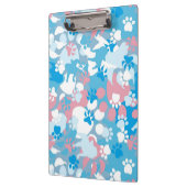 Porte-bloc Motif rose et bleu de chien de camouflage (Gauche)