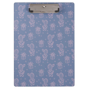 Porte-bloc Motif rose et pourpre de cactus de bande dessinée