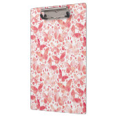 Porte-bloc Motif rose papillon aquarelle (Gauche)