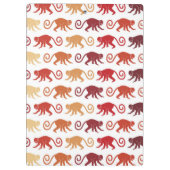 Porte-bloc Motif rouge de singes (Dos)
