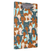 Porte-bloc Motif sans couture avec filles noires et blanches (Swatch)