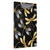 Porte-bloc Motif sans couture avec libellules d'or (Swatch)