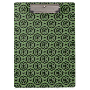 Porte-bloc Motif sans couture de fleurs noires vertes