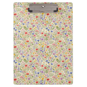 Porte-bloc Motif sans couture de prairie fleurie coloré