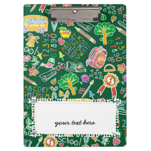 Porte-bloc Motif scolaire