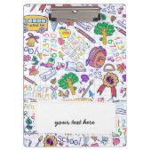 Porte-bloc Motif scolaire (Devant)