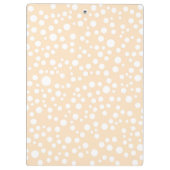 Porte-bloc Motif simple blanc pointillé sur arrière - plan pê (Dos)