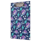 Porte-bloc Motif spatial, Planètes, Étoiles, Galaxie, Cosmos (Gauche)