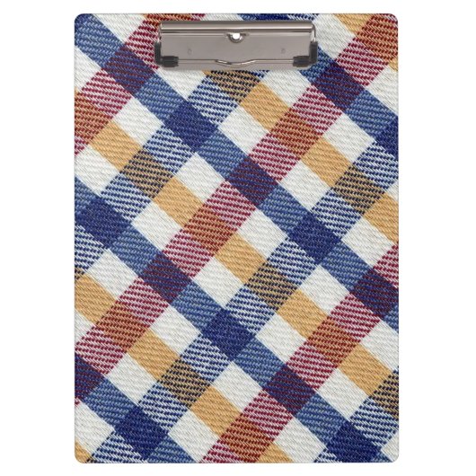 Porte-bloc Motif Tartan multicolore (Devant)