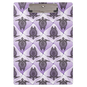 Porte-bloc Motif Tortues de mer chamaniques - violet