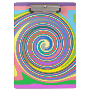 Porte-bloc Motif tourbillon arc-en-ciel coloré