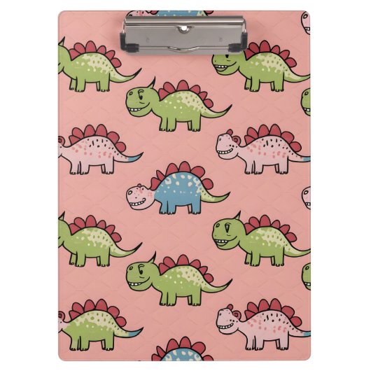 Porte-bloc Motif transparent de dinosaure mignon (Devant)