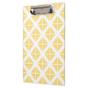 Porte-bloc Motif triangle à la mode jaune