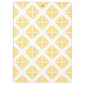 Porte-bloc Motif triangle à la mode jaune (Dos)