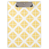 Porte-bloc Motif triangle à la mode jaune (Devant)