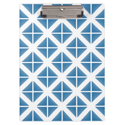Porte-bloc Motif triangle bleu tendance (Devant)