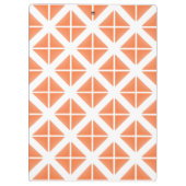 Porte-bloc Motif triangle Orange tendance (Dos)