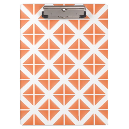 Porte-bloc Motif triangle Orange tendance (Devant)