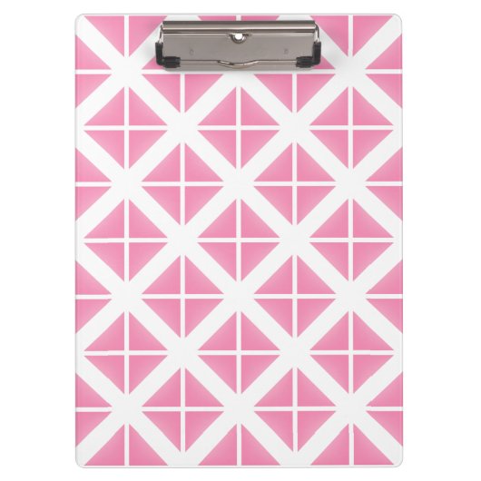 Porte-bloc Motif triangle rose tendance (Devant)