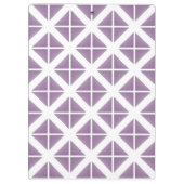 Porte-bloc Motif triangle tendance violet (Dos)