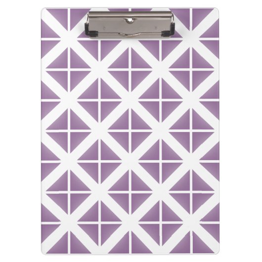 Porte-bloc Motif triangle tendance violet (Devant)