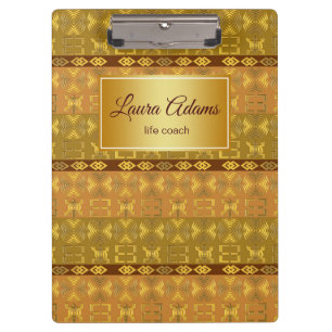 Porte-bloc Motif tribal d'Afrique ethnique. Adinkra simbols.